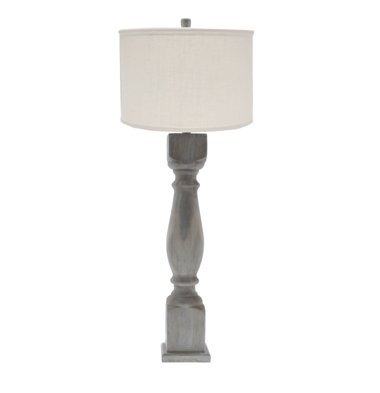 Mod Lighting and Decor Hudson Washed with Ivory Linen Shade 40"
